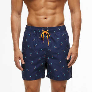Shorts de bain décontractés pour hommes 2026, 100 % polyester de haute qualité, avec logo personnalisé imprimé, motif uni, livraison DDP - Product Image 6