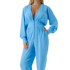 จั๊มสูทชิ้นเดียวเข้ารูปลำลองแขนยาวมีซิปแบบลำลองสำหรับผู้หญิงแฟชั่นใหม่ - Product Image 1