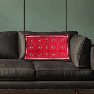Cojín con Estampado Kilim Heritage: Cojín Decorativo Rústico Turco Vintage, 20"x20" - 50x50 cm - Product Image 5