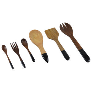 Awesome Design <b>Cutlery</b> Set for Kitchenware Home Decor Restaurant and Hotel Decor Wooden <b>Cutlery</b> Enamel Finishing - Product Image 3