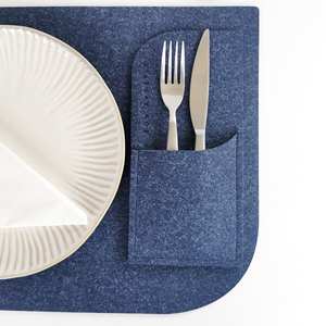 Porte-Couverts en Cuir de Luxe Écologique Fait Main Élégant pour Restaurant Organisateur de Repas Rangement Rustique pour Couverts LRCH-0050 - Product Image 2