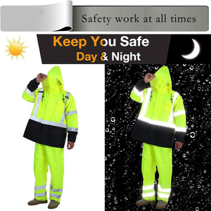 Veste de sécurité en polyester 100% respirante et imperméable à séchage rapide pour hommes vente en ligne de vêtements de travail fabriqués par Dress Sports - Product Image 2