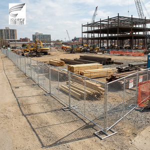 Panneaux de clôture temporaire en chaîne galvanisée robuste pour la sécurité des chantiers de construction - Product Image 5