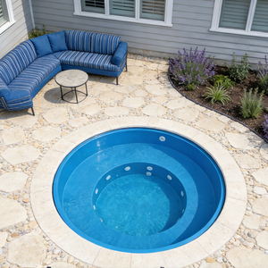 Piscina de acrílico personalizada integrada para SPA, mini piscina de inmersión para patio trasero, piscina elevada sobre el suelo. - Product Image 6