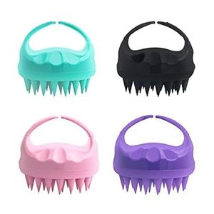 Hair Scalp <b>Massage</b> Brush Comb Silicone Bristles Handle Shampoo Brush Deep Clean Health Beauty 5 colour options - Product Image 1
