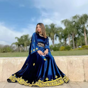 Robe maxi ethnique bohème tribale vintage afghane faite à la main avec dentelle, boutons, taille naturelle, vêtements traditionnels pour femmes, vente en gros - Product Image 2