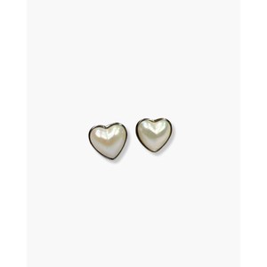Pendientes de Perlas Mabe en Forma de Corazón - Product Image 1