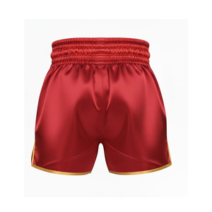 Pantalones Cortos de Muay Thai Bordados Tradicionales, Pantalones Cortos de Entrenamiento de Boxeo de Satén Personalizados, Ropa de Lucha de Kickboxing y MMA, Unisex, Elásticos, para Adultos - Product Image 6