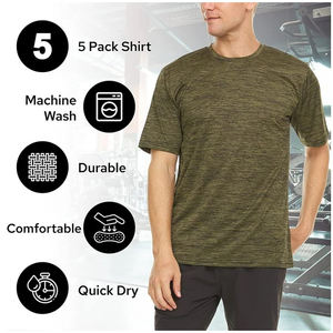 Vêtements de sport personnalisés de haute qualité T-shirt d'entraînement à manches courtes pour hommes T-shirt athlétique léger Vêtements de sport pour hommes - Product Image 2