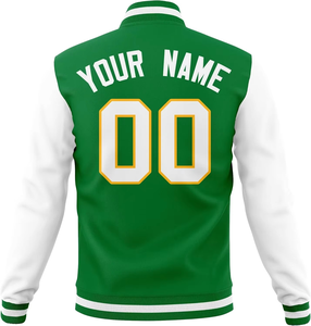 Veste bomber universitaire en laine 100% à la mode, vente en gros, col montant, couleur personnalisée sur le devant, coupe-vent, respirante, fabriquée au Pakistan - Product Image 6