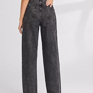 New Women's Denim Pants Oversize Custom <b>Jeans</b> Pants Winters High Quality Designer Stylish High <b>Waist</b> Women's Casual Pants Denim - Product Image 3