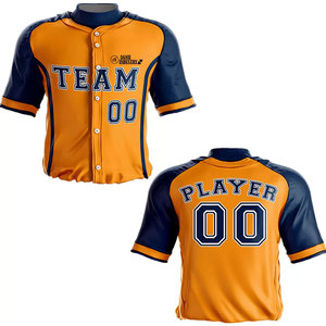 Tenues de baseball pour adultes à faible MOQ, tailles plus grandes, personnalisables, 100% polyester, confortables et respirantes - Product Image 6