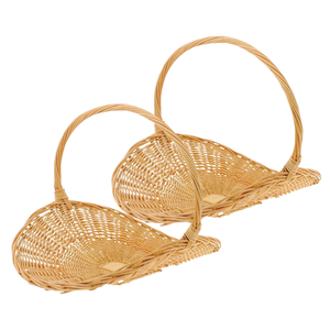 Charmant panier de fleurs en rotin et osier Panier de fruits vintage en rotin fait à la main au Vietnam, idéal pour les fleurs fraîches et séchées - Product Image 1