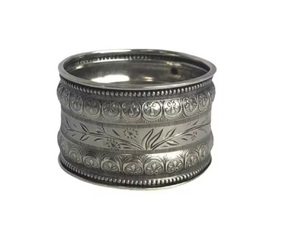 แหวนผ้าเช็ดปากสำหรับงานแต่งงานทำจากโลหะรูปดอกไม้สีทองและสีเงินประดับโต๊ะสำหรับรับประทานอาหารสุดหรูและเป็นของขวัญสำหรับงานเฉลิมฉลอง - Product Image 1