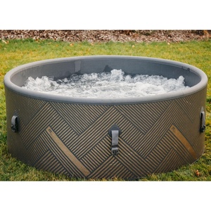 Bain à remous gonflable portable pour 4 à 8 personnes <span class=keywords><strong>avec</strong></span> jets de massage et chauffage | Idéal pour les loisirs de plein air et les centres de villégiature - Product Image 1