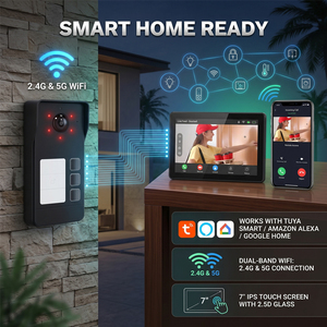 Vidéophone multi-appartements Hiwink 148 °   Contrôle d'accès par interphone grand angle 2K, prise en charge du NFC, reconnaissance faciale, détection radar pour ONVIF - Product Image 2
