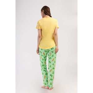Conjunto de Pijama para Mujer con Cuello Redondo y Manga Corta - Product Image 1