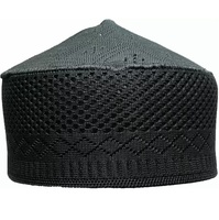 Moda al por mayor para hombre bordado musulmán oración gorra sombrero Ramadán Eid regalo gorra musulmán blanco en blanco Arabia Saudita sombreros para orar