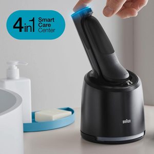 Afeitadora Eléctrica Inalámbrica para Hombre, IPX7, Recargable por USB, Cinco Cuchillas Dobles, Afeitadora Rotatoria Inalámbrica, Lavable - Product Image 4