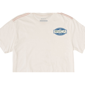 T-shirt da uomo RVCA Balance Seal con stampa serigrafica, maglia bianca taglia 2XL - T-shirt personalizzate con stampa di design - Product Image 2