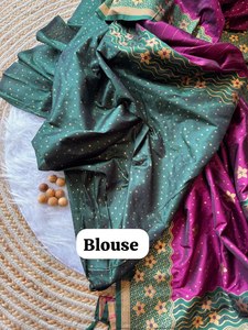 Banarasi ผ้าส่าหรีผ้าไหมเนื้อนุ่มออกแบบล่าสุดของอินเดียสำหรับงานแต่งงานงานปาร์ตี้ผลิตในอินเดีย - Product Image 4