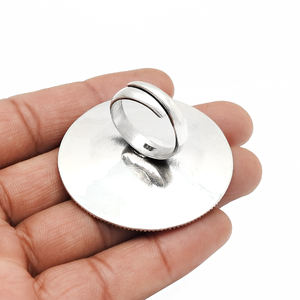 Design élégant classique solide 925 bagues en argent Sterling faites à la main bijoux fins 925 timbre bagues en argent Sterling pour les femmes en gros - Product Image 4