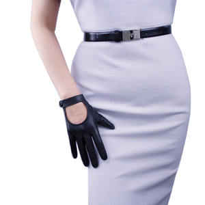 Gants en cuir pour femmes à la mode Gants de conduite confortables d'hiver en peau d'agneau de haute qualité Gants de conduite en cuir Femme. - Product Image 6