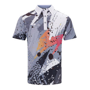 Jersey de manga corta de verano para hombre para Polo, ropa de botones sublimados con estampado personalizado de secado rápido de alta elasticidad - Product Image 3