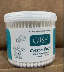 Bâtonnets de coton de qualité supérieure, emballage simple, pour le nettoyage, impression en gros, prix de gros par l'exportateur, bâtonnets pour les oreilles - Product Image 1