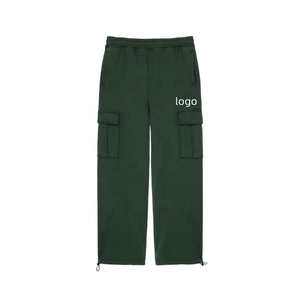 Logo personnalisé Pantalon de sport cargo de haute qualité à la mode Pantalon de jogging pour homme Pantalon de survêtement ample à jambe droite pour homme - Product Image 2