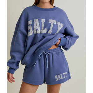 ชุดวอร์มสองชิ้นเหนือเข่าของผู้หญิงชุดวอร์มและสแปนเด็กซ์/ โพลีเอสเตอร์ปรับแต่งได้แบบปกติ - Product Image 4