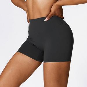 Pantalones de fitness de cintura alta para mujer, pantalones cortos de yoga con hilo deportivo para correr, fabricados por Hawk Eye Sports - Product Image 1