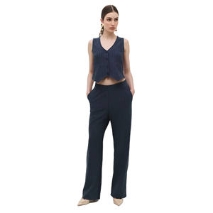 กางเกงผู้หญิง-ทรงปกติ สไตล์ลำลอง ผ้าฝ้าย 100% ความยาวปานกลาง - Product Image 1