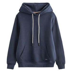 Sweats à capuche thermiques haute qualité coton Spandex polaire décontracté couleur unie pullover Hoodies100 % coton - Product Image 3