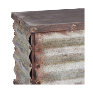 Stylish Mailbox in Galvanized Metal With <b>Wall</b> <b>Mounted</b> Design Perfect for Office Parcel and Mail Drop Storage - Product Image 3