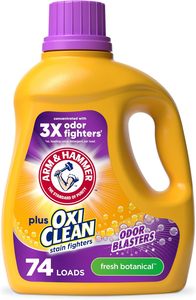 ARM & <b>HAMMER</b> Plus OxiClean with Odor Blasters Liquid Laundry Detergent, Fresh Botanical Scent, 74 Loads, 96.2 fl oz - Product Image 3