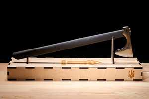 Rìu Celtic cao cấp. Viking phong cách râu lưỡi với chiến binh thiết kế trận chiến rìu Inlay dây Vật liệu: bạc, đồng, và đồng thau. - Product Image 2