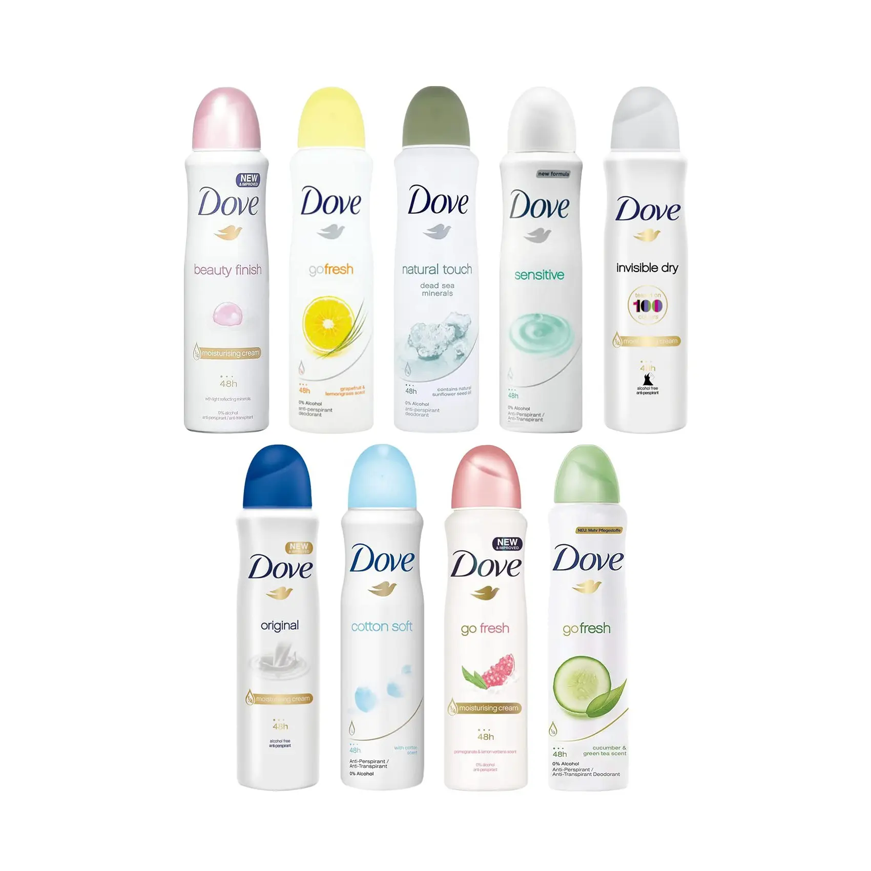 Exportador autorizado de desodorante Dove Body Spray 150ml a granel de un titular de asignación