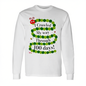 Camiseta de Manga Larga para el 100 Día de Clases 'Recorrí Mi Camino'-Camiseta Promocional de 100 Días Felices - Product Image 2