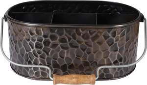 High Quality Modern Kitchen Storage Caddy New Wood and Metal <b>Utensil</b> <b>Holder</b> for Cutlery <b>Utensils</b> and Pots - Product Image 5