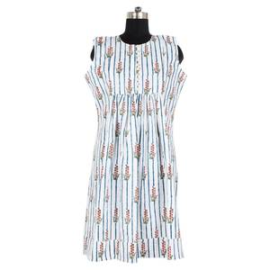 Tunique indienne bohème imprimée Kurta longue en coton, tunique de créateur, vêtements de plage pour femmes, vêtements d'été, impression à la main, mariage adapté - Product Image 4