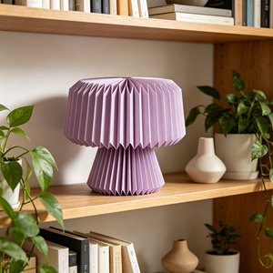 Lampe de table pliable en origami faite à la main, abat-jour en papier au design moderne, idéale pour la chambre à coucher, la salle de lecture, la décoration d'hôtel - Product Image 5