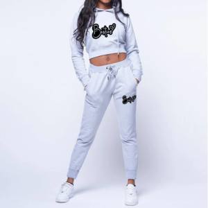 Sudadera Corta de Algodón 100% Estilo Nuevo en Oferta, Sudadera con Capucha Informal XL con Hombros Caídos, Estampada y Holgada para Chicas para el Verano - Product Image 6