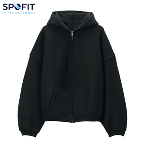 Sudadera con Capucha de Alta Calidad, Estilo Vintage, Corte Regular, 100% Algodón, Estilo Urbano, Ecológica, para Hombre, con Logotipo Personalizado, Básica, Lisa, de Invierno - Product Image 5
