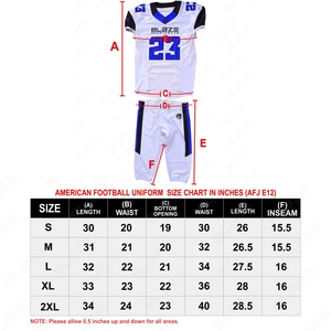 Meilleures ventes Maillot de football américain unisexe Uniformes de football américain personnalisés pour jeunes et adultes Maillot de football - Product Image 6