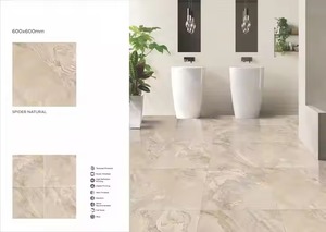 Baldosas de porcelana pulida Nano esmaltada de diseño brillante Bianco 60x60 Baldosas de cerámica vitrificada azul para uso en exteriores GVT PGVT - Product Image 3