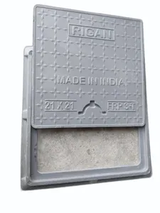 ฝาปิดท่อระบายน้ำ FRP สีเทา ริกัน ขนาด 21x21 นิ้ว รูปทรงสี่เหลี่ยม รับน้ำหนักได้มาก สำหรับงานหนัก ผลิตจากวัสดุคอมโพสิต สำหรับอุตสาหกรรม - Product Image 6