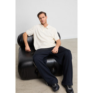 GRIMELANGE MINNUTU เสื้อยืดคอกลมผ้าฝ้ายออร์แกนิกสำหรับผู้ชายทรงปกติ - Product Image 3