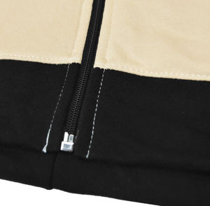 Blouson d'aviateur unisexe beige personnalisé léger avec col montant poches pour les mains saison d'hiver en polyester Style masculin - Product Image 5