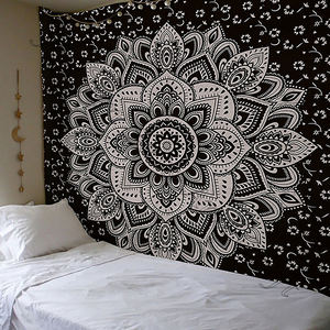 Tapiz colgante de pared de algodón para decoración del hogar, tapiz indio con diseño personalizado de Mandala, venta al por mayor, nuevo diseño - Product Image 1